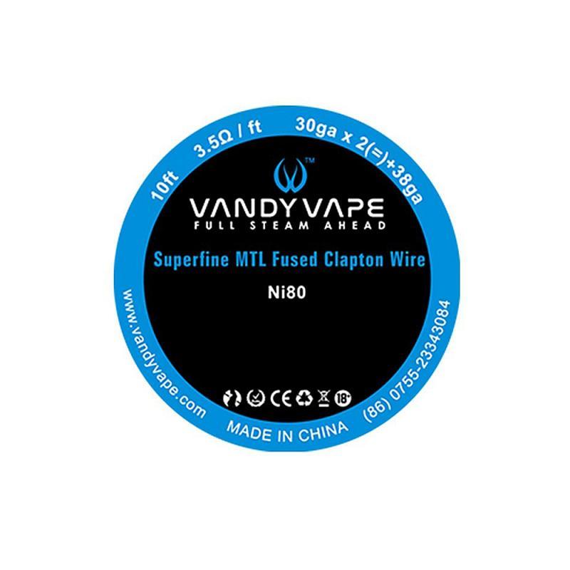 Vandy Vape Superfine MTL Fused Clapton 30GA x 2 + 38ga Ni80