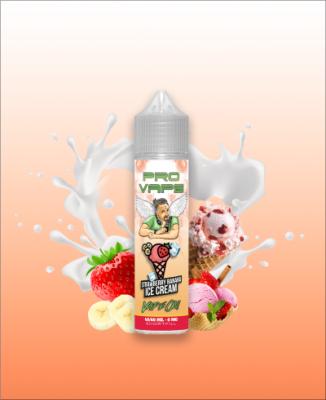 Strawberry Banana Ice Cream - Lichid Pro Vape 30ml dublu concentrat - Cremos si proaspăt... exact ce trebuie!